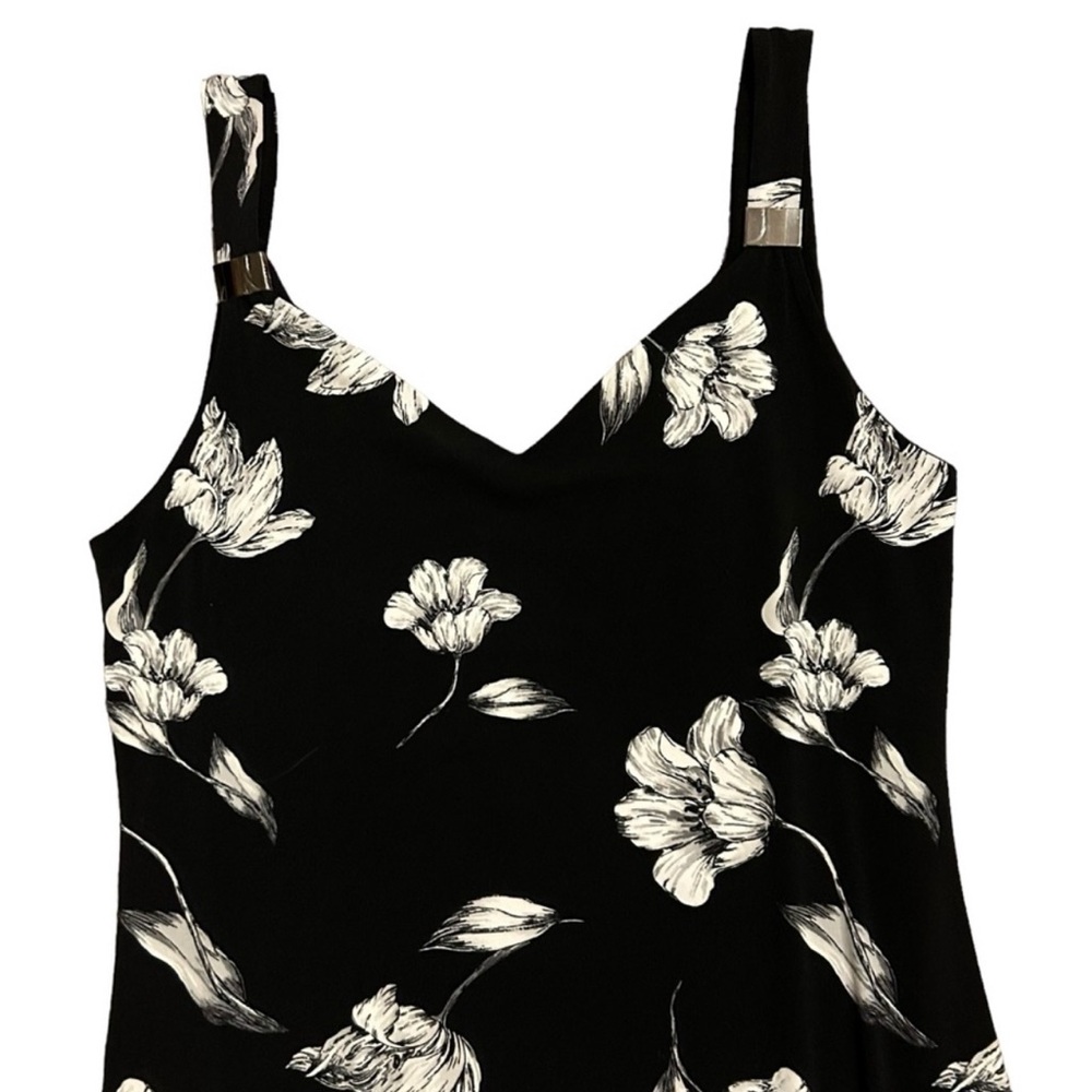 WHITE HOUSE BLACK MARKET NWT Sleeveless Floral Reversible Tank Dress L - Picture 4 of 12